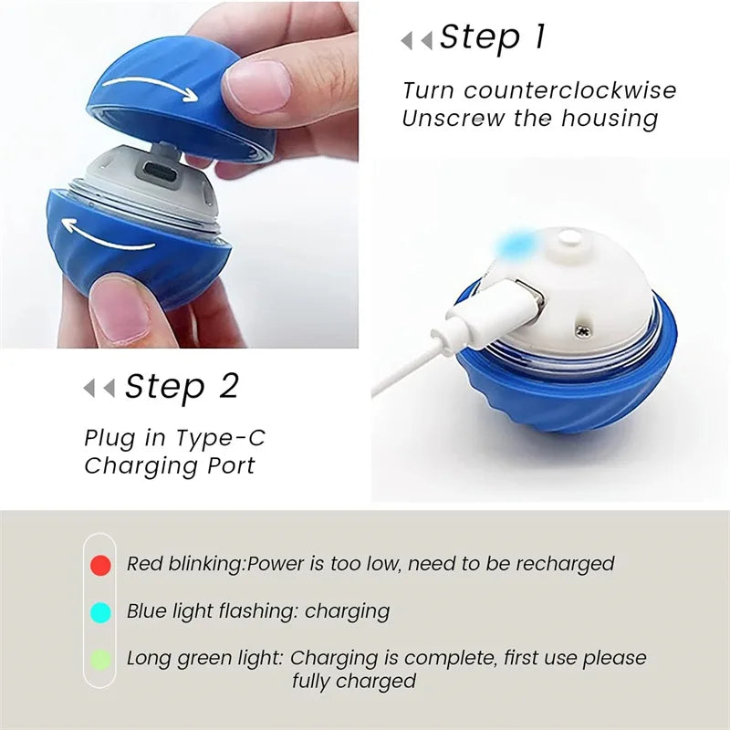 SwiftRoll™ – Interaktiver Smart-Ball für Hunde & Katzen